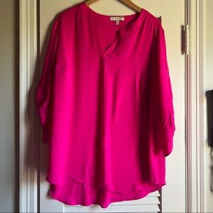 CHAUS New York blouse pink nwt 1x